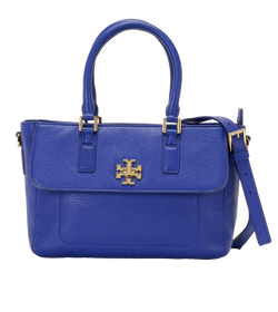 Mercer Tote, Leather, Blue, MIP, S, 2*